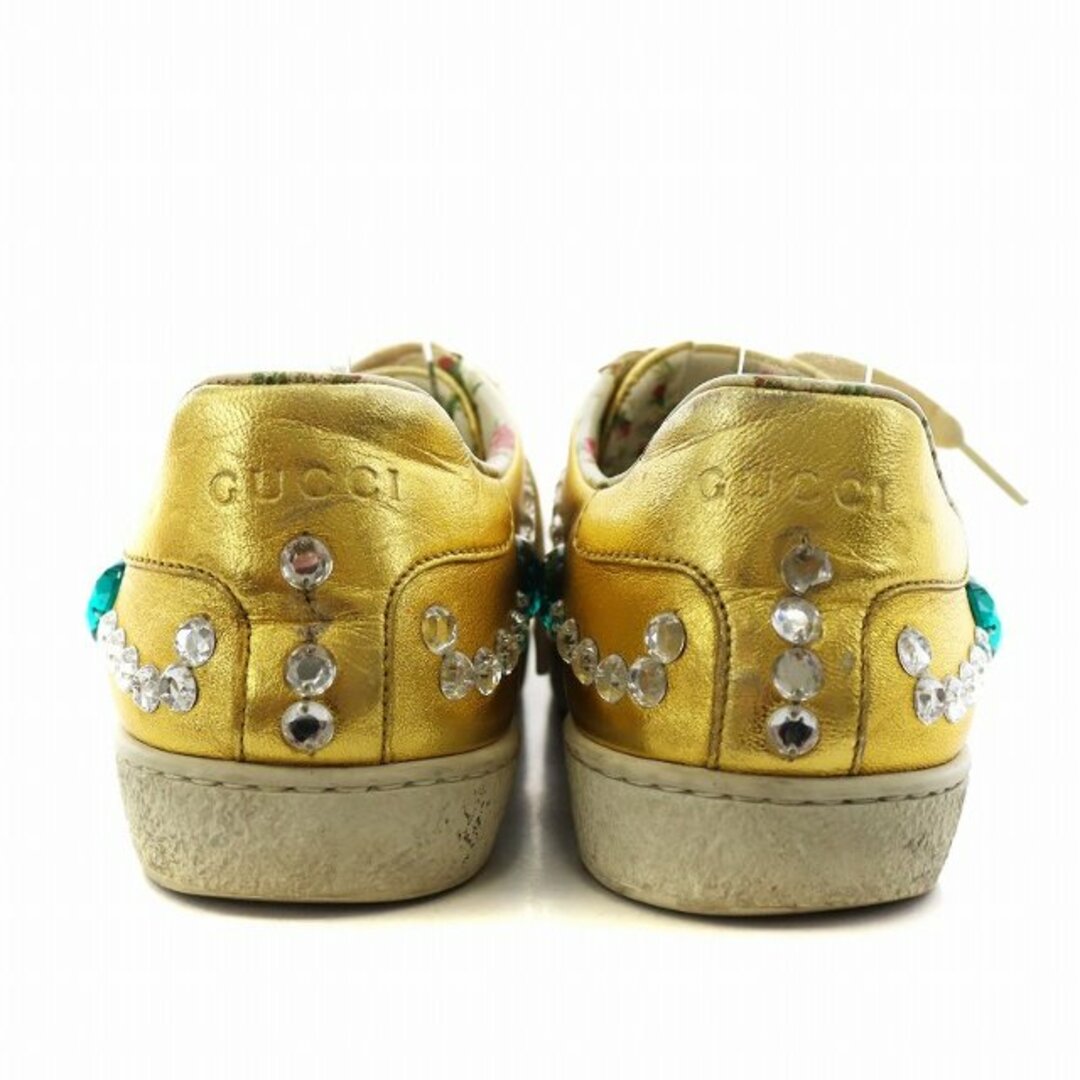 GUCCI - グッチ シェリーライン スニーカー 36.5 ゴールド色 GUCCI - グッチ シェリーライン スニーカー 36.5 ゴールド色