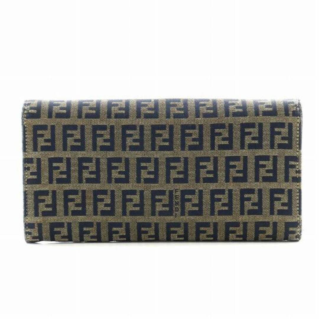 FENDI - FENDI ズッキーノ マンマ 長財布 二つ折り 小銭入れ FENDI - FENDI ズッキーノ マンマ 長財布 二つ折り 小銭入れ