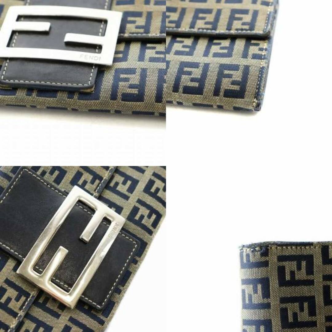 FENDI - FENDI ズッキーノ マンマ 長財布 二つ折り 小銭入れ FENDI - FENDI ズッキーノ マンマ 長財布 二つ折り 小銭入れ