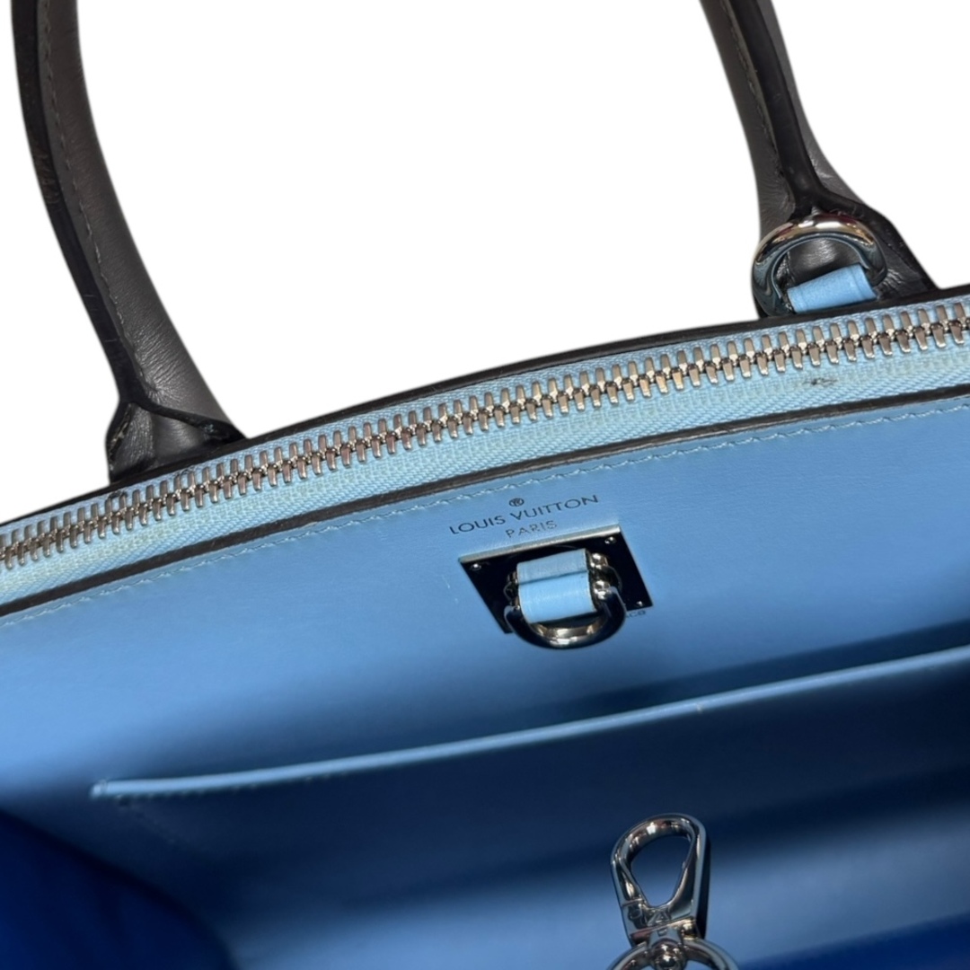 LOUIS VUITTON(ルイヴィトン)のルイヴィトン シティ スティーマー ショルダーバッグ レザー ブルー レディース LOUIS VUITTON  中古 レディースのバッグ(ショルダーバッグ)の商品写真