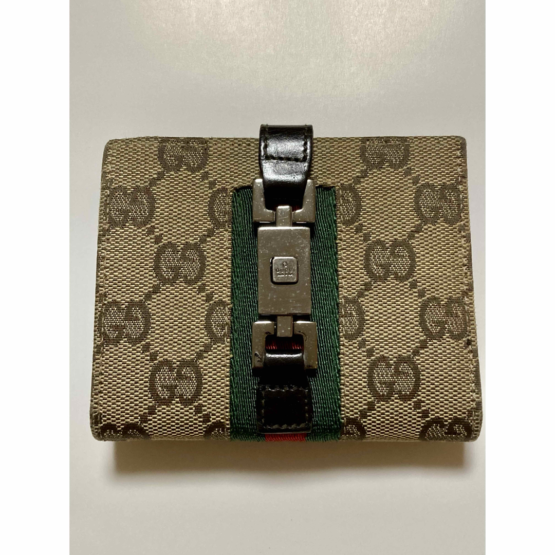 GUCCI - GUCCI グッチ 折り財布 シェリーライン ジャッキー GG GUCCI - GUCCI グッチ 折り財布 シェリーライン ジャッキー GG