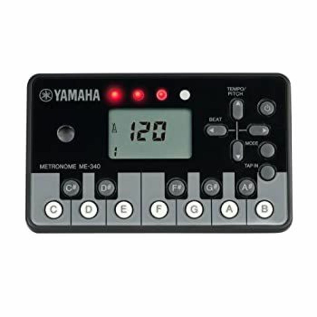 ヤマハ YAMAHA デジタルメトロノーム ピアノブラック ME-340PF 楽器の楽器 その他(その他)の商品写真