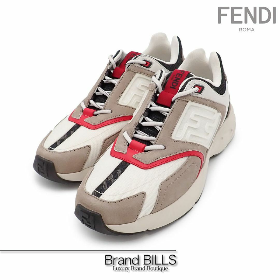 FENDI - 未使用品 フェンディ FFロゴ ズッカ柄 スニーカー FENDI - 未使用品 フェンディ FFロゴ ズッカ柄 スニーカー