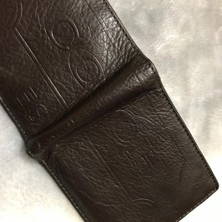 コーチ(COACH)のkeilie様専用☆濃い茶レザーCOACH ロゴ 型押し 折り 財布 COACH(折り財布)