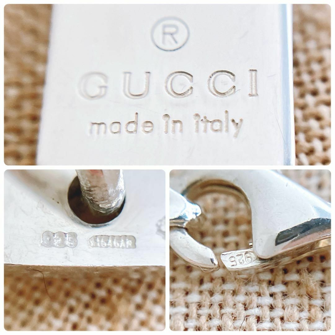 GUCCI - 洗浄済*グッチ GUCCI 925 ネックレス シルバー メンズ GUCCI - 洗浄済*グッチ GUCCI 925 ネックレス シルバー メンズ