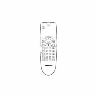 シャープ 液晶テレビ用リモコン RRMCGA004WJSA(0106380077)(その他)