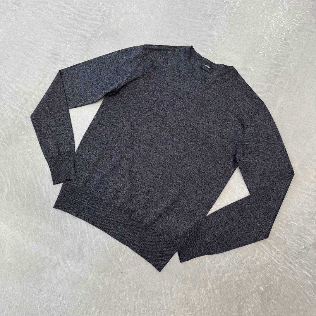 JIL SANDER - ジルサンダー ニット グレー 44 Jil Sander クルー JIL SANDER - ジルサンダー ニット グレー 44 Jil Sander クルー