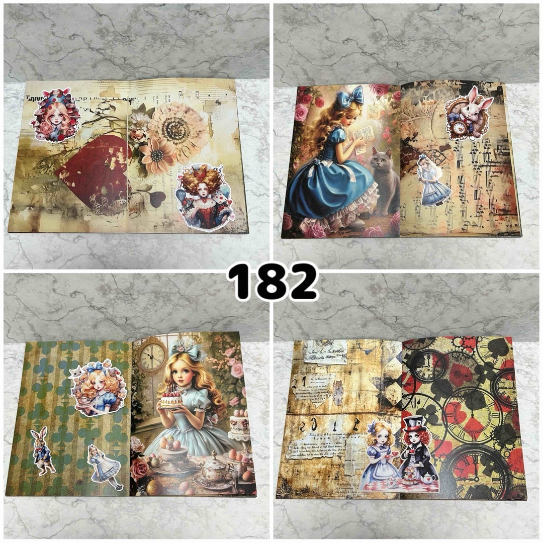 No.182 約20P】雑記帳 ジャンクジャーナル コラージュ No.182 約20P】雑記帳 ジャンクジャーナル コラージュ