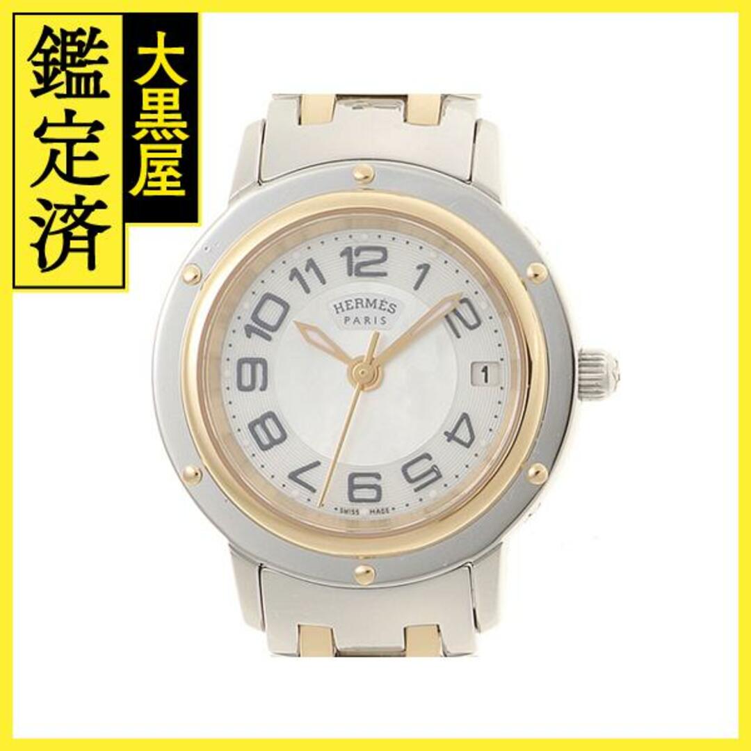 HERMES - エルメス クリッパーコンビ CP1.220 ホワイトシェル文字盤 【430】