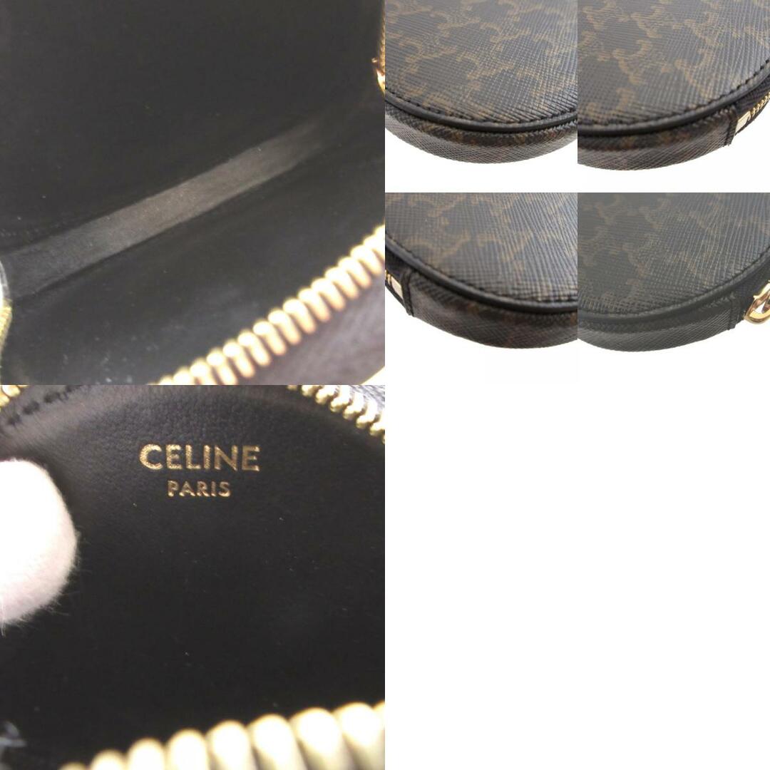 CELINE - 新品同様 セリーヌ トリオンフ PVC ブラック 黒 コイン CELINE - 新品同様 セリーヌ トリオンフ PVC ブラック 黒 コイン