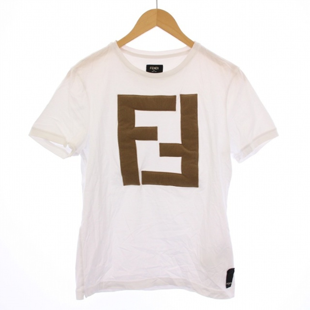 FENDI - フェンディ FENDI Tシャツ 半袖 クルーネック ロゴ 切替 FENDI - フェンディ FENDI Tシャツ 半袖 クルーネック ロゴ 切替