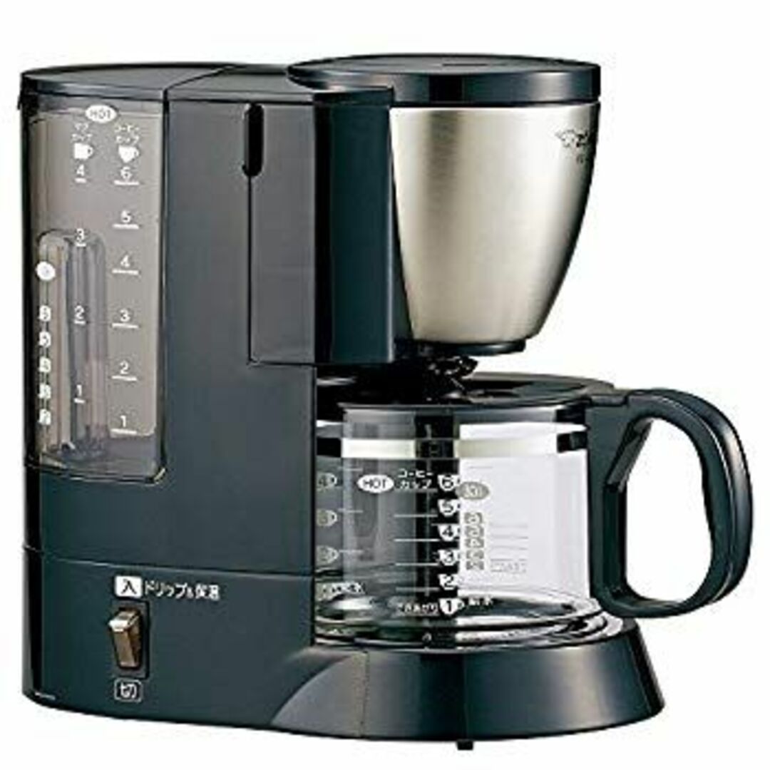 象印 コーヒーメーカー 6杯用 メッシュフィルター付 EC-AS60-XB d2ldlup スマホ/家電/カメラの調理家電(コーヒーメーカー)の商品写真