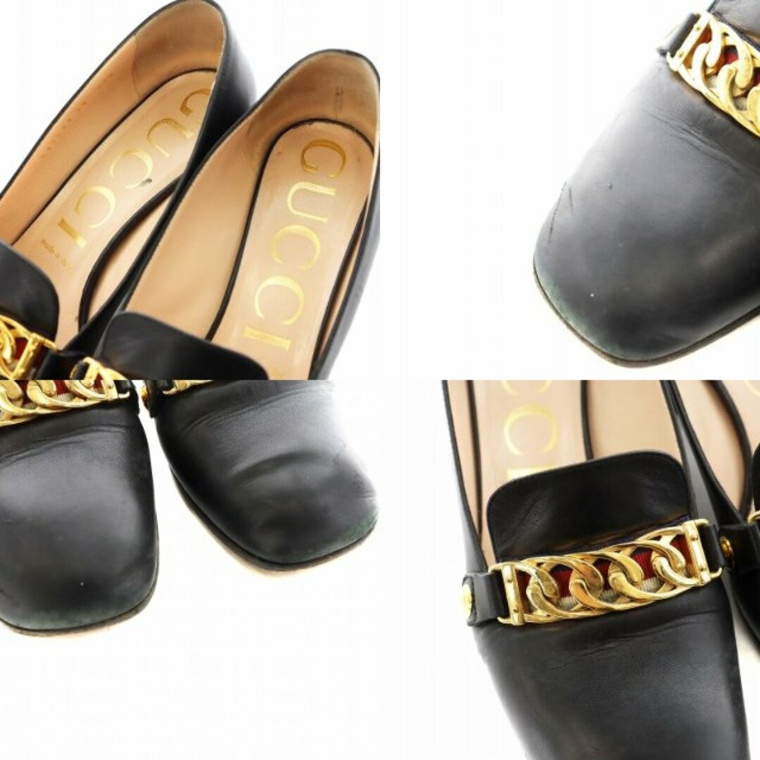 GUCCI - グッチ シルヴィー パンプス チャンキーヒール スクエア GUCCI - グッチ シルヴィー パンプス チャンキーヒール スクエア