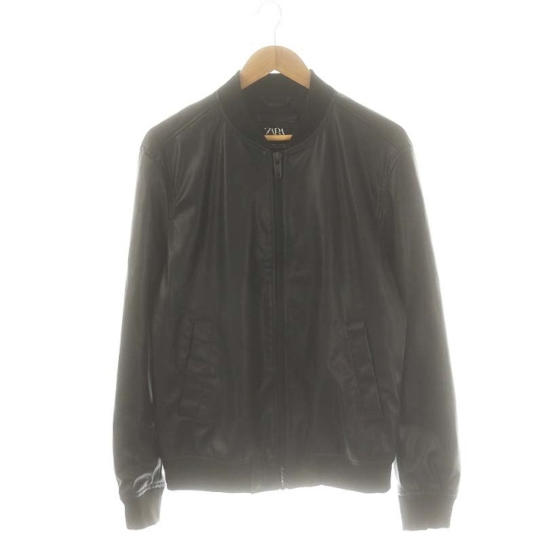 ZARA - ザラ ZARA フェイクレザー ジャケット ブルゾン M 黒 ZARA - ザラ ZARA フェイクレザー ジャケット ブルゾン M 黒