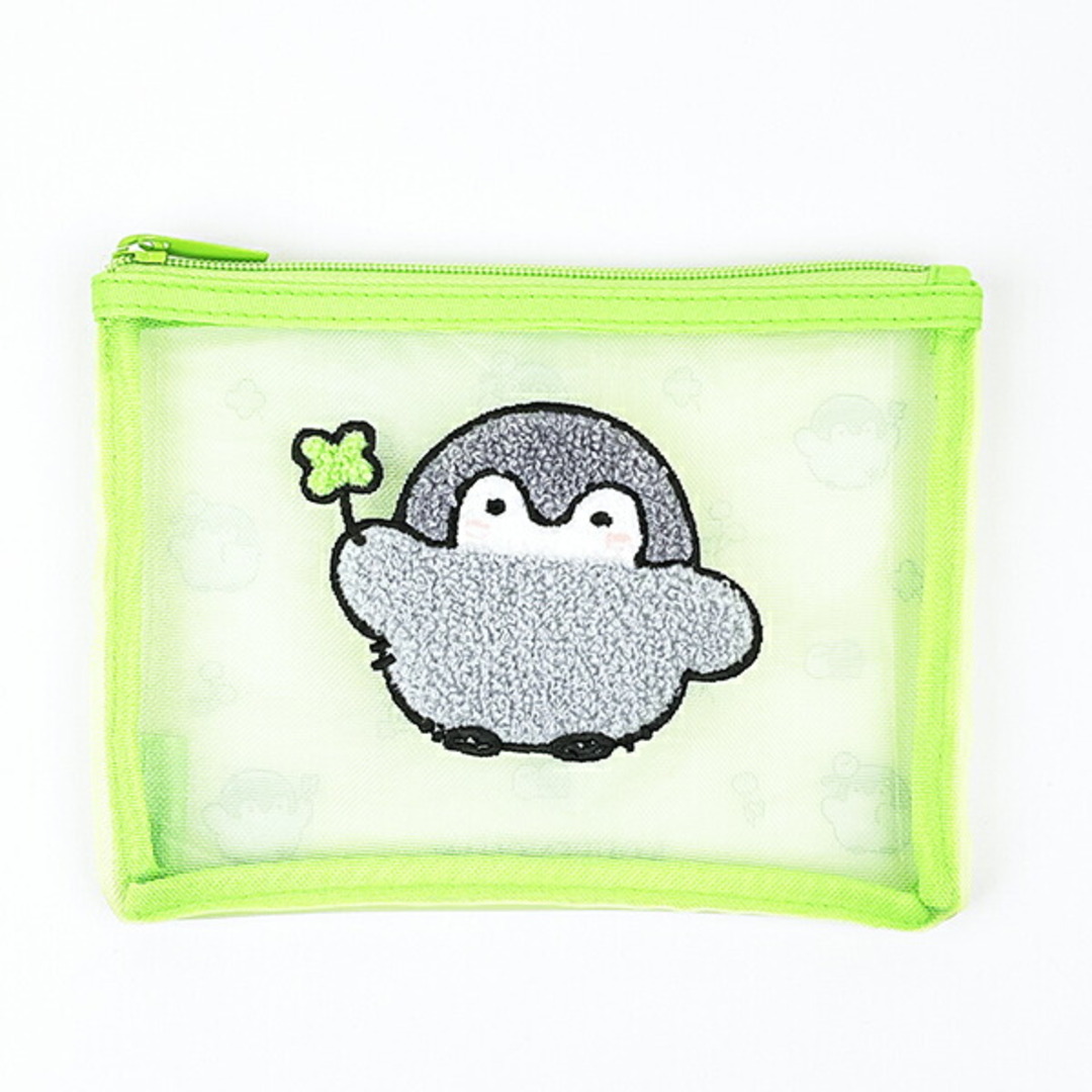 コウペンちゃん サガラ刺繍メッシュポーチ みどりの通販 by 【5 コウペンちゃん サガラ刺繍メッシュポーチ みどりの通販 by 【5