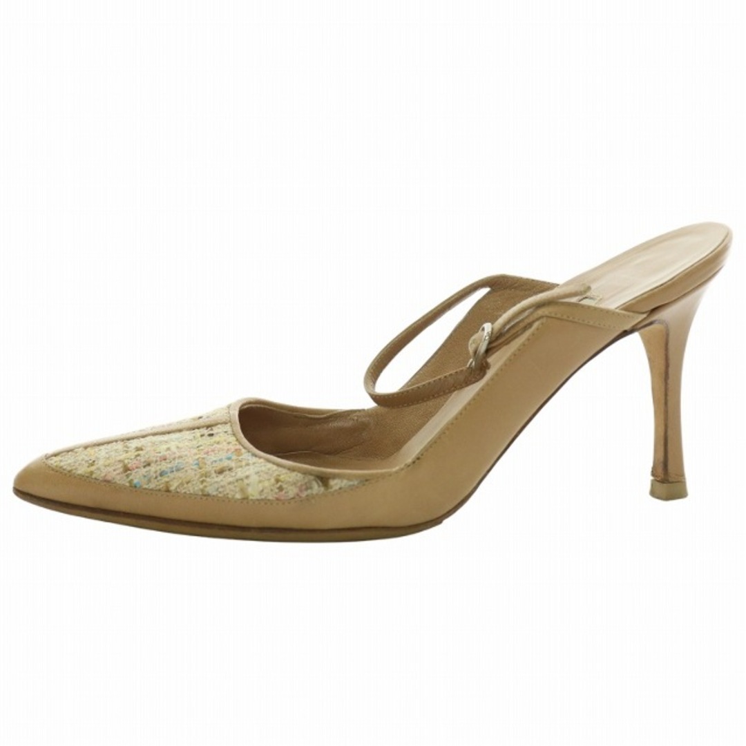 MANOLO BLAHNIK - マノロブラニク ミュール ストラップ 35 22.5 MANOLO BLAHNIK - マノロブラニク ミュール ストラップ 35 22.5