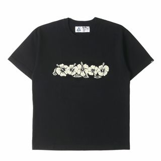 CHALLENGER チャレンジャー Tシャツ サイズ:S / 24SS ハイビスカス クルーネック Tシャツ (HIBISCUS TEE) / ブラック 黒 / トップス カットソー 半袖【メンズ】【中古】(Tシャツ/カットソー(半袖/袖なし))