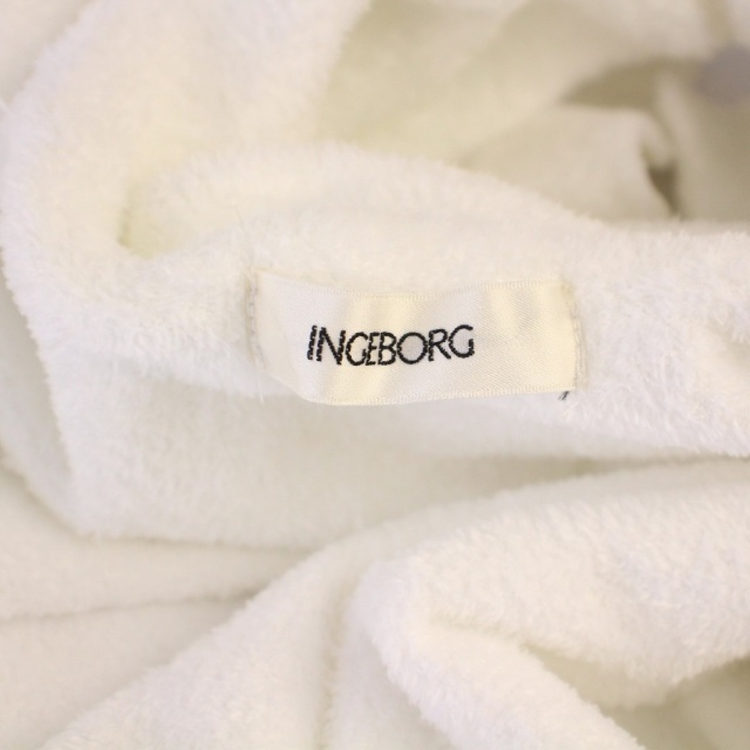 しゃき　　INGEBORGインゲボルグ ニット　カーディガン　アイボリー INGEBORG - インゲボルグ INGEBORG ふわふわニットカーディガン