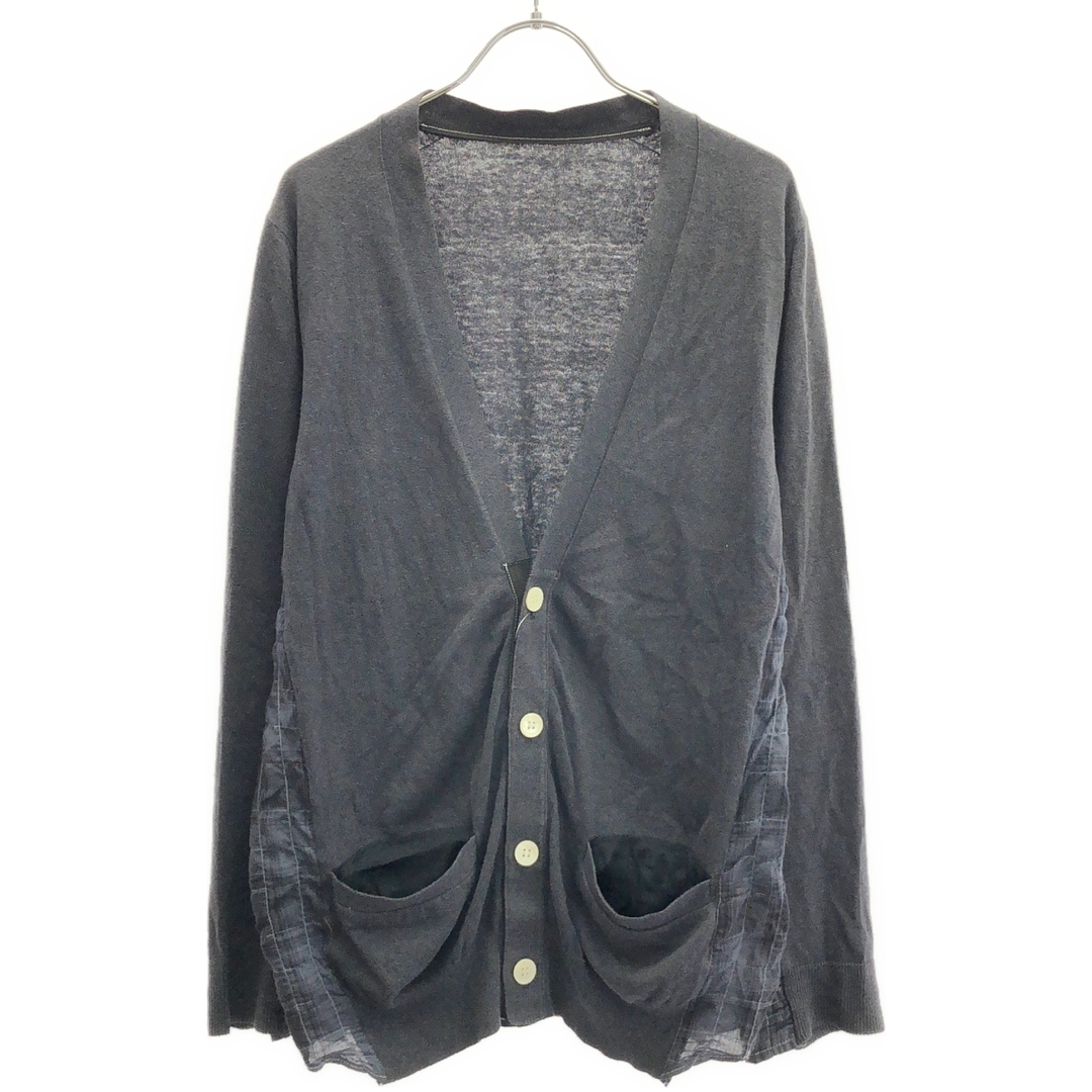 sacai - sacai サカイ 12SS チェックドッキングカーディガン 12 sacai - sacai サカイ 12SS チェックドッキングカーディガン 12