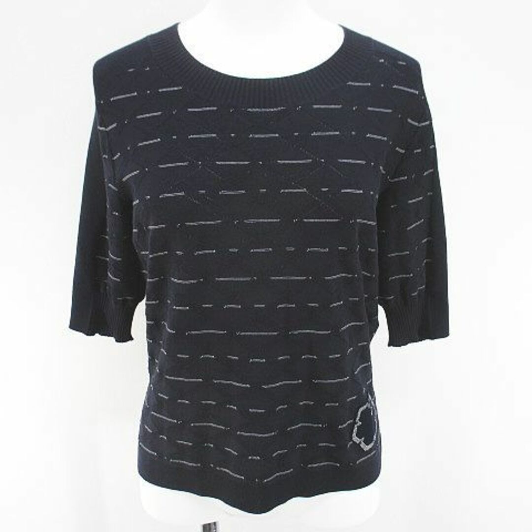 CHANEL - シャネル P47893K06108 ボーダー 五分袖 ニット CHANEL - シャネル P47893K06108 ボーダー 五分袖 ニット