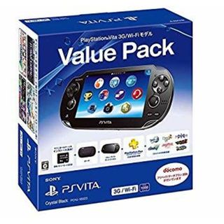 PlayStation Vita Value Pack 3G/Wi-Fiモデル クリスタル・ブラック d2ldlup(その他)