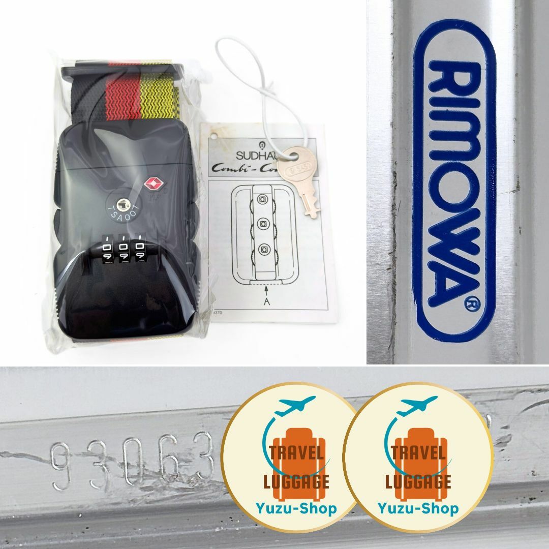 RIMOWA - リモワ トパーズ 63L 2輪 TSAロックベルト チェック RIMOWA - リモワ トパーズ 63L 2輪 TSAロックベルト チェック
