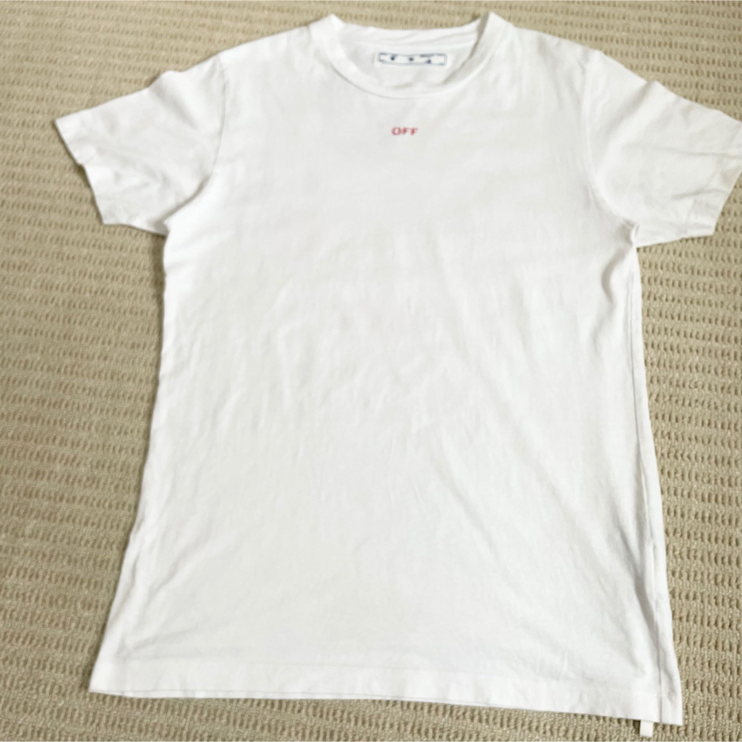 Off-White - サイズM オフホワイト バックプリント 白 半袖T Off-White - サイズM オフホワイト バックプリント 白 半袖T