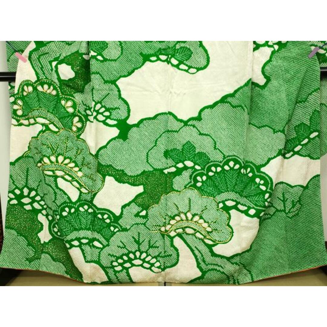 平和屋着物□豪華振袖 駒刺繍 絞り 老松 金彩 正絹 逸品 平和屋着物□豪華振袖 駒刺繍 絞り 老松 金彩 正絹 逸品