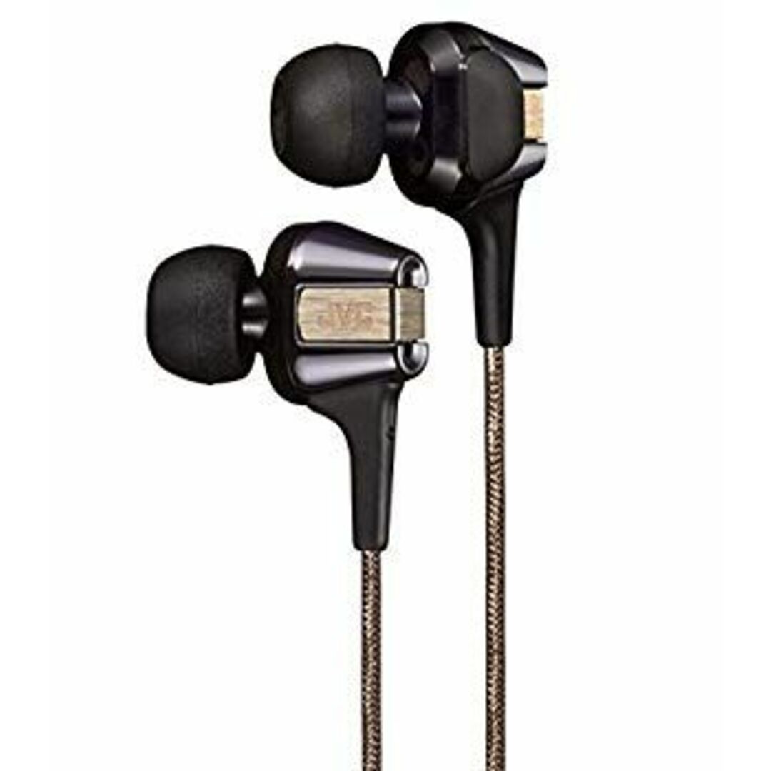 JVC FXT200LTD カナル型イヤホン Hi-SPEEDツインシステムユニット搭載 ブラック&ゴールド HA-FXT200LTD d2ldlup スマホ/家電/カメラのオーディオ機器(ヘッドフォン/イヤフォン)の商品写真