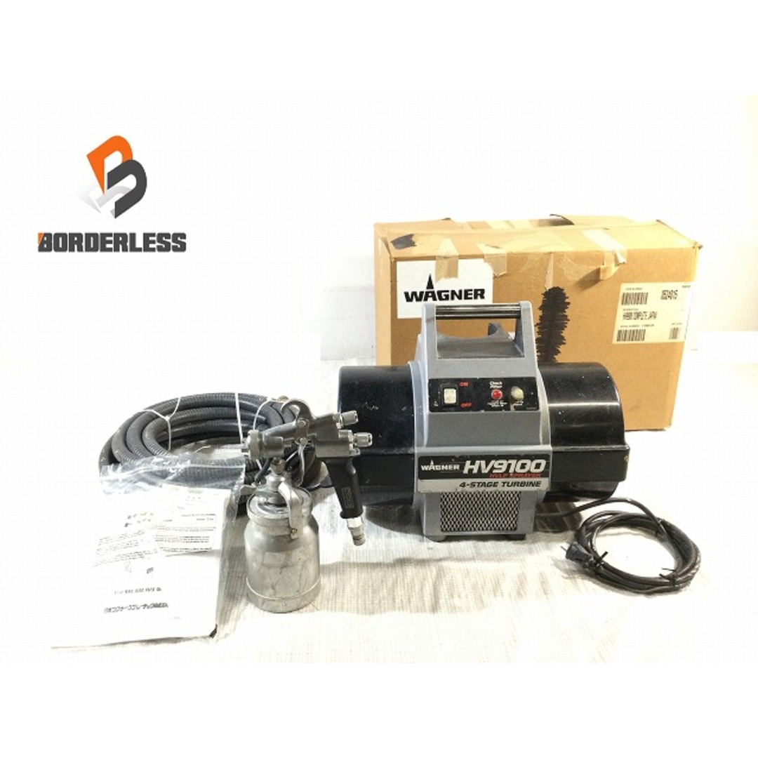 ☆中古品☆WAGNER 日本ワグナー 温風低圧塗装機 HV9100 106402の ☆中古品☆WAGNER 日本ワグナー 温風低圧塗装機 HV9100 106402の