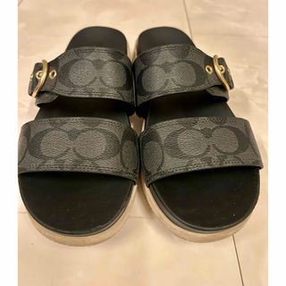 COACH - 【美品】コーチ サンダル23cm coach 厚底の通販 by s COACH - 【美品】コーチ サンダル23cm coach 厚底の通販 by s