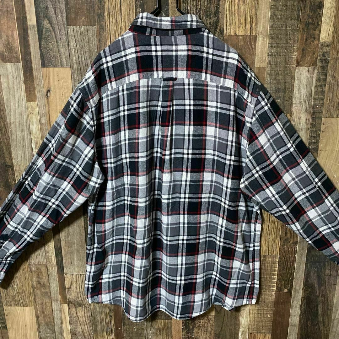 CHAPS - グレー マドラスチェック XL メンズ 古着 ボタンダウン CHAPS - グレー マドラスチェック XL メンズ 古着 ボタンダウン