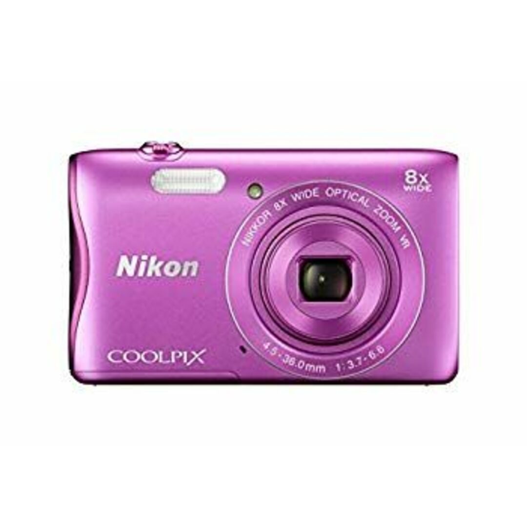 Nikon デジタルカメラ COOLPIX S3700 ピンク 光学8倍ズーム 2005万画素 S3700PK qqffhab スマホ/家電/カメラのカメラ(コンパクトデジタルカメラ)の商品写真