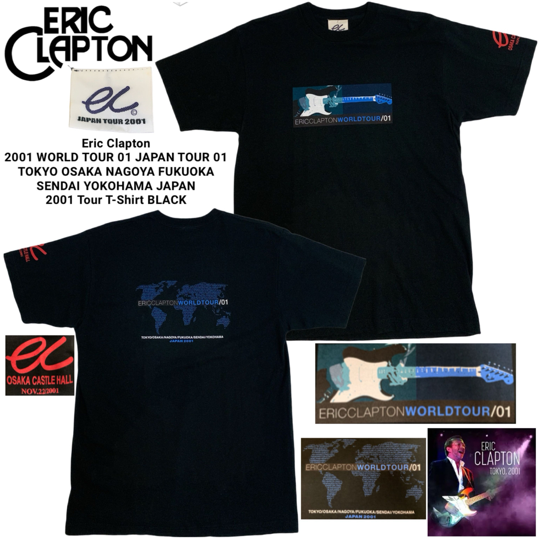 MUSIC TEE - Eric Clapton エリッククラプトン 2001 WORLD TOUR MUSIC TEE - Eric Clapton エリッククラプトン 2001 WORLD TOUR