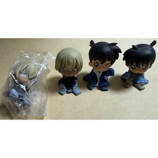 名探偵コナン 安室透 降谷零 工藤新一 ちぢませ隊 4点セット(キャラクターグッズ)