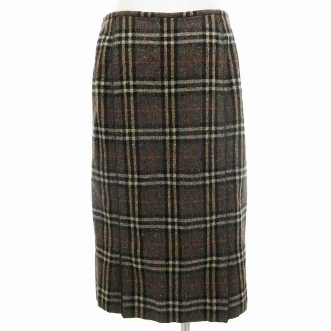 バーバリー ロンドン スカート チェック アンゴラ混 カシミヤ混 バーバリー ロンドン スカート チェック アンゴラ混 カシミヤ混