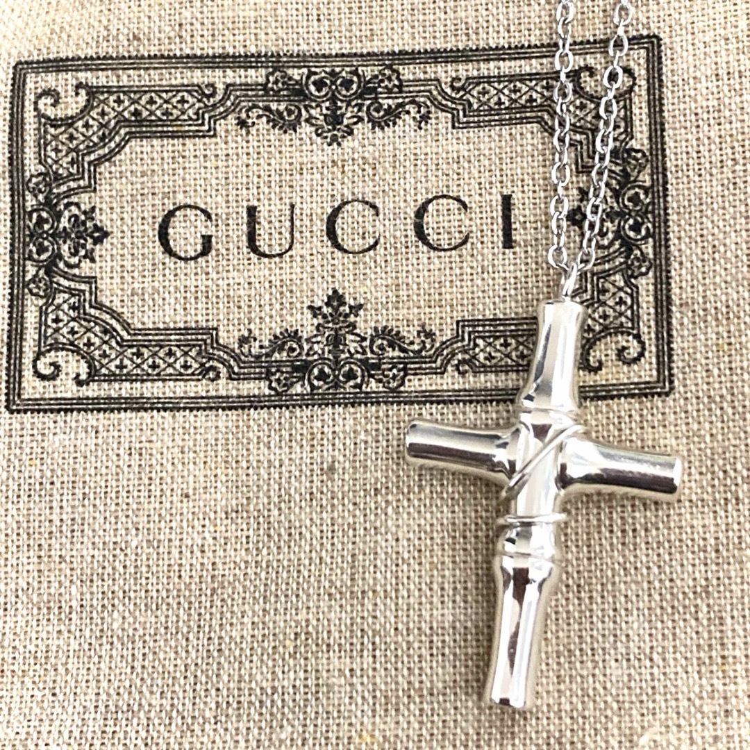 GUCCI - GUCCI/グッチ 綺麗め クロス/十字架 ネックレス GUCCI - GUCCI/グッチ 綺麗め クロス/十字架 ネックレス