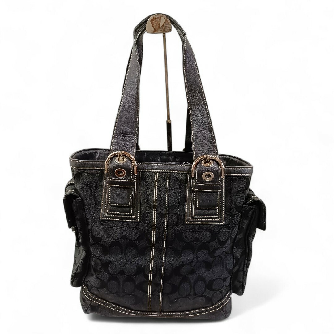 COACH - 美品 正規品 コーチ COACH シグネチャー ハンドバッグ COACH - 美品 正規品 コーチ COACH シグネチャー ハンドバッグ