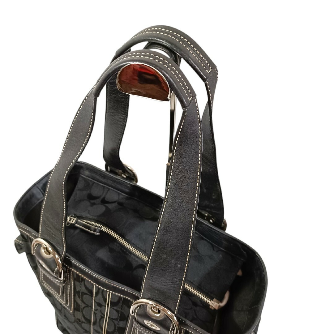 COACH - 美品 正規品 コーチ COACH シグネチャー ハンドバッグ COACH - 美品 正規品 コーチ COACH シグネチャー ハンドバッグ