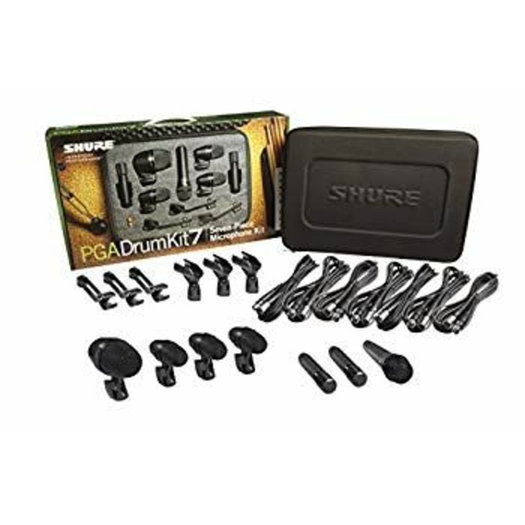SHURE ドラム用 マイクキット (7本) PGADRUMKIT7 qqffhab 楽器のレコーディング/PA機器(マイク)の商品写真