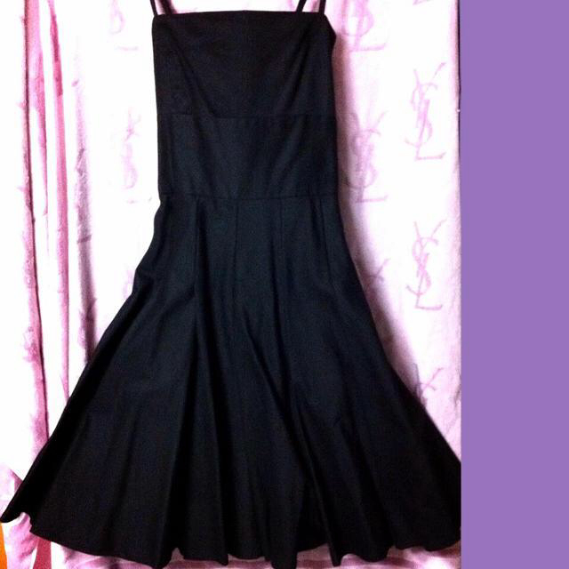 DOUBLE STANDARD CLOTHING - 【新品 送料込】ダブスタ 黒 ベアワンピ