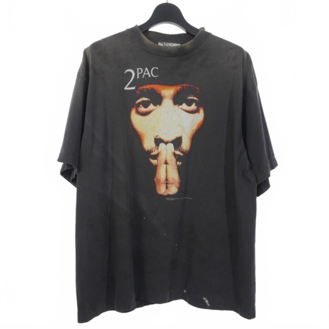 セントマイケル 25SS 2PAC Tシャツ カットソー 半袖 XL 黒の通販 セントマイケル 25SS 2PAC Tシャツ カットソー 半袖 XL 黒の通販
