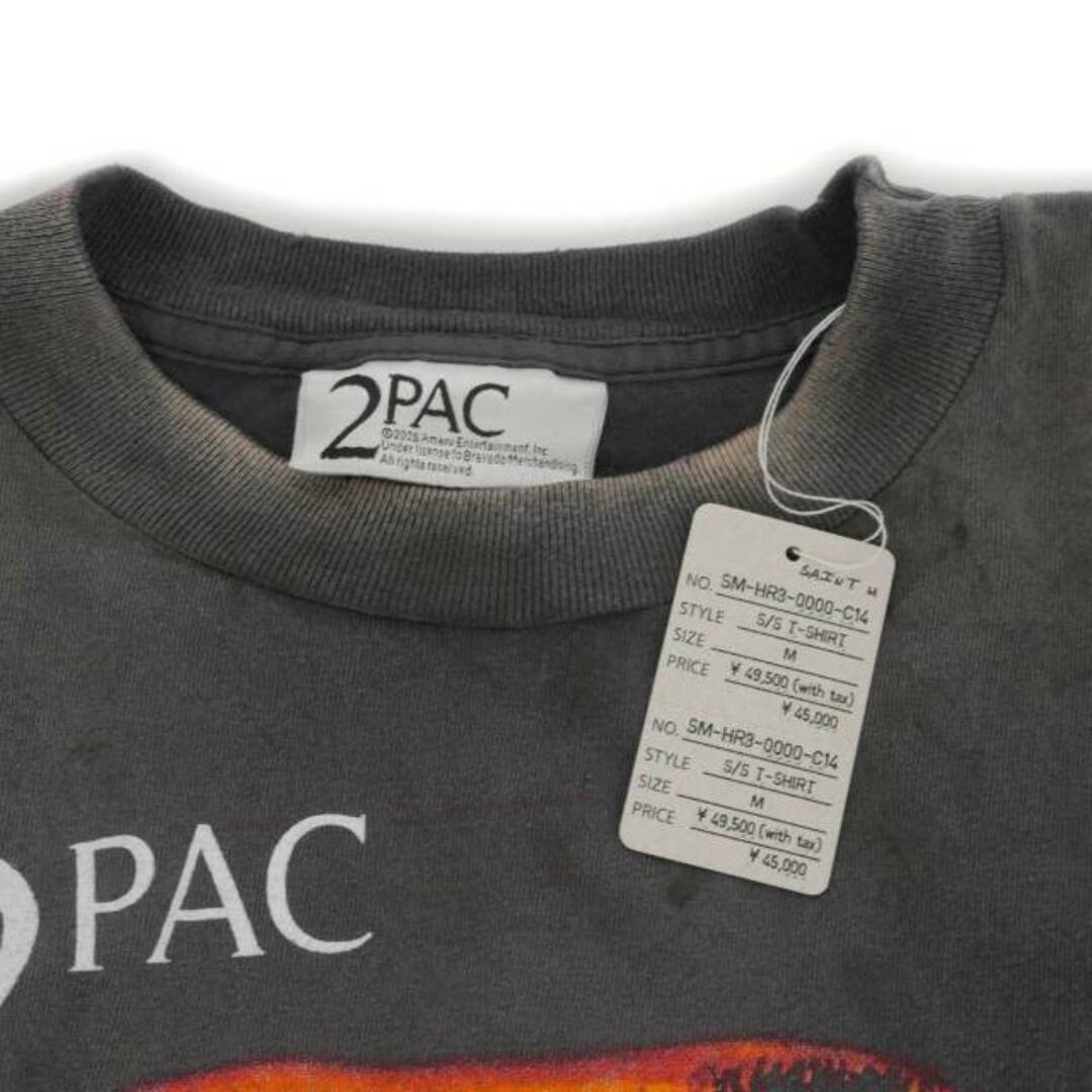 セントマイケル 25SS 2PAC Tシャツ カットソー 半袖 M 黒の通販 セントマイケル 25SS 2PAC Tシャツ カットソー 半袖 M 黒の通販
