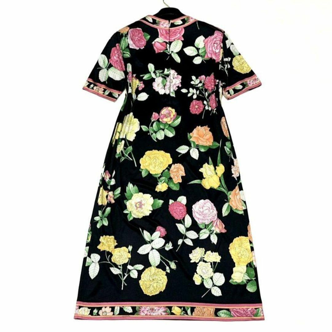LEONARD - 美品✨ レオナール ワンピ―ス トリム 花柄 総柄 LEONARD - 美品✨ レオナール ワンピ―ス トリム 花柄 総柄