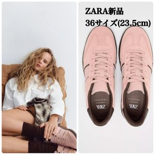 ZARA - 新品 ZARA コントラスト デザイン ベルベット ロング ZARA - 新品 ZARA コントラスト デザイン ベルベット ロング