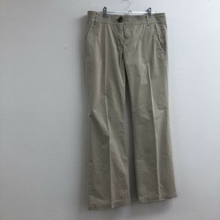 【ZARA】ザラ　ベージュ系　40　パンツ　ストレートパンツ　無地　シンプル　カジュアル(その他)