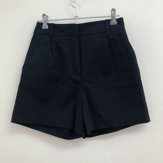 【ZARA】ザラ　青系　XS　ショーパン　パンツ　無地　シンプル　ハイウエスト　レディース(ショートパンツ)