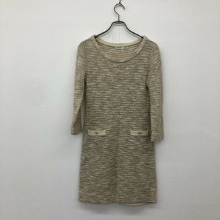 ノーリーズ(NOLLEY'S)の【NOLLEY'S】ノーリーズ  38  ベージュ　ワンピース　レディース　ひざ丈　長袖　七分袖　アクリル　おしゃれ(その他)