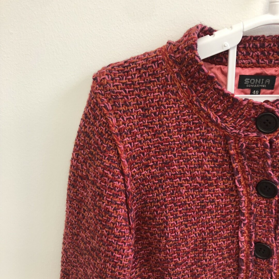 【送料無料/新品】 SONIA RYKIEL - 【SONIA RYKIEL】ソニアリキエル ノーカラー ジャケット・アウター