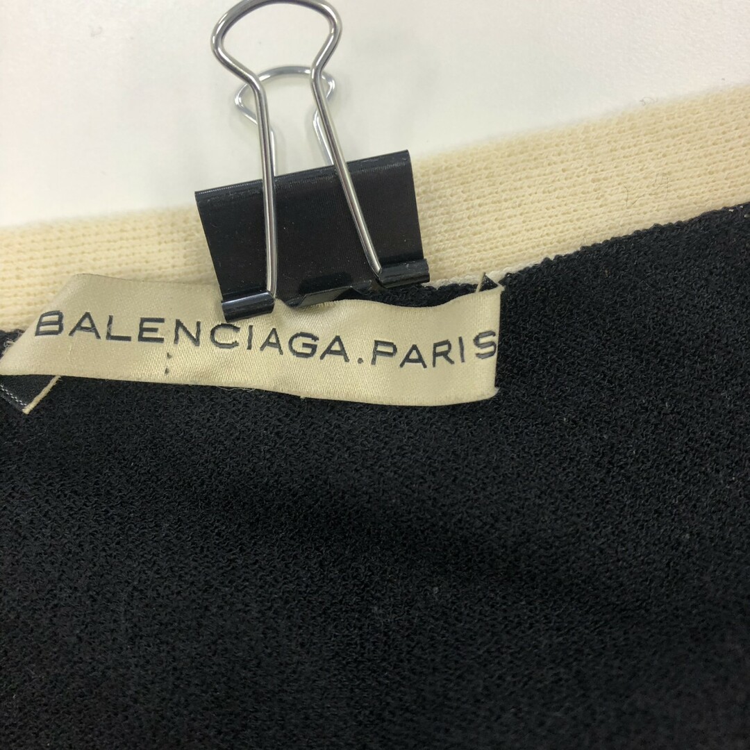 BALENCIAGA - 【BALENCIAGA】バレンシアガ カーディガン 長袖カーディガン 34 黒 バイカラー BALENCIAGA - 【BALENCIAGA】バレンシアガ カーディガン 長袖